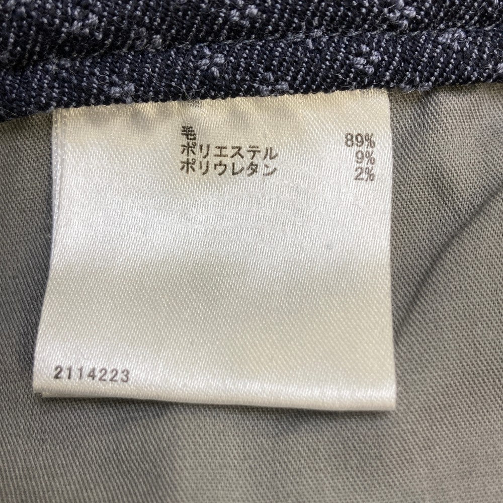 MUNSING WEAR マンシングウェア ストレッチパンツ ウール混 総柄 ネイビー系 9