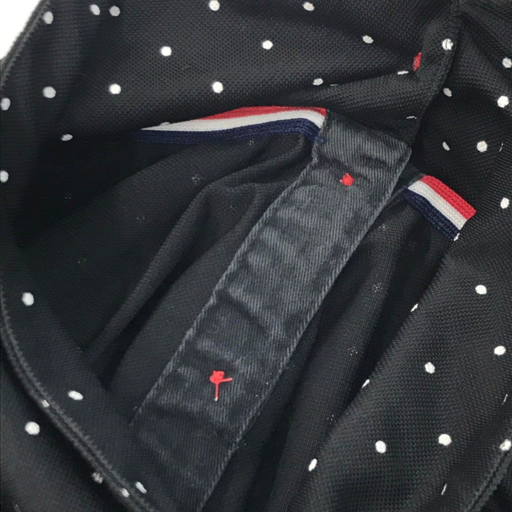 FILA GOLF フィラゴルフ 半袖ポロシャツ ドット ブラック系 L