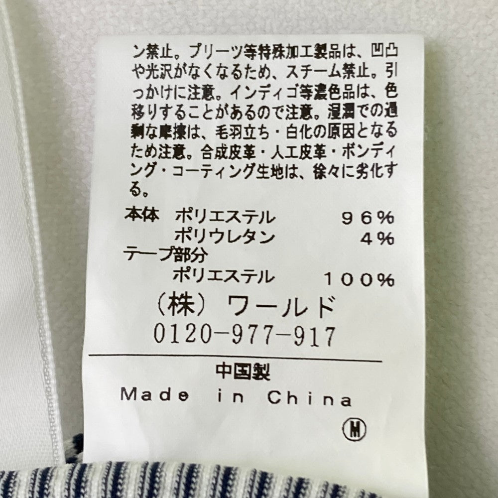 ADABAT アダバット スカート シアサッカー ストライプ柄 ネイビー系 38
