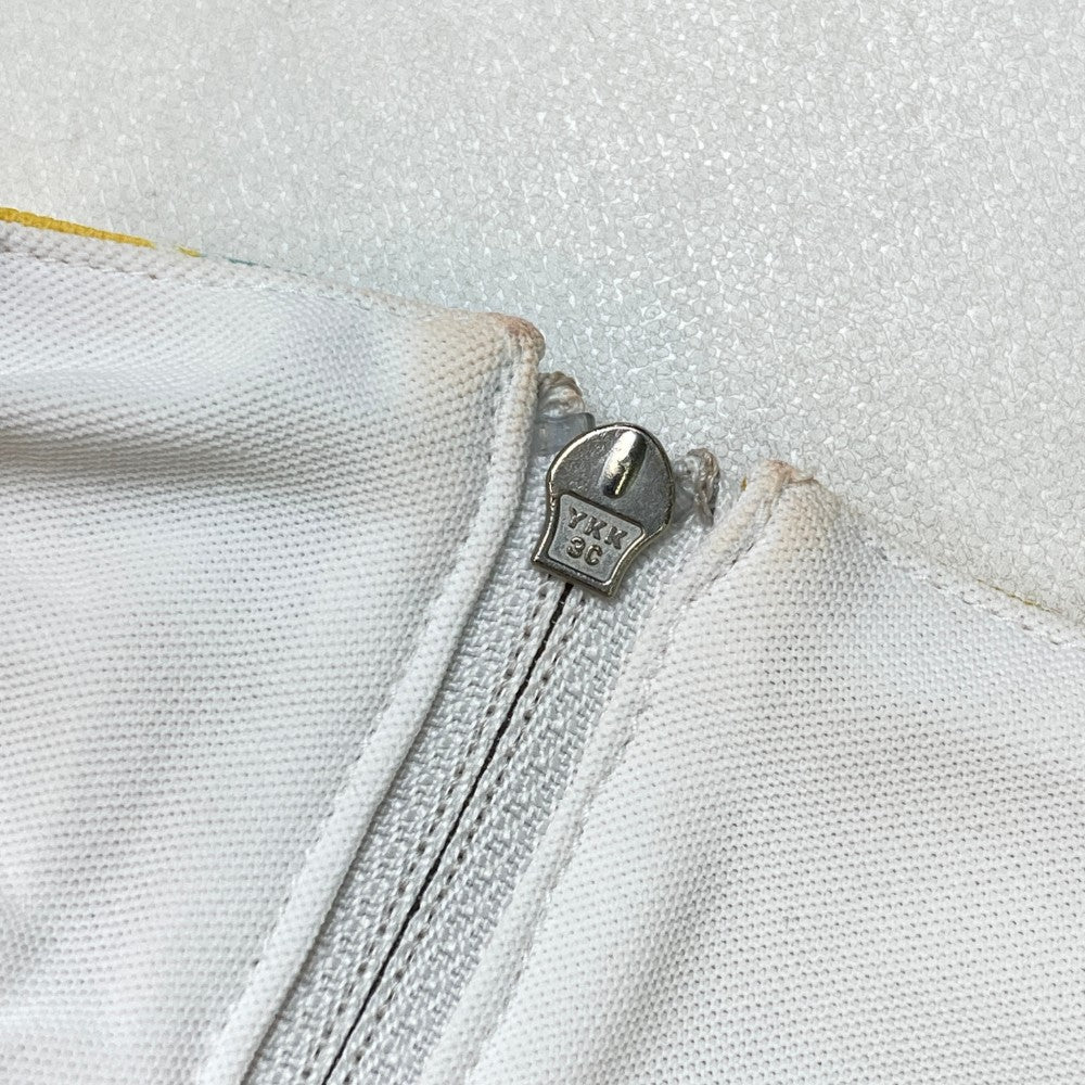 ADABAT アダバット ハーフジップ 半袖Tシャツ フルーツ総柄 イエロー系 40