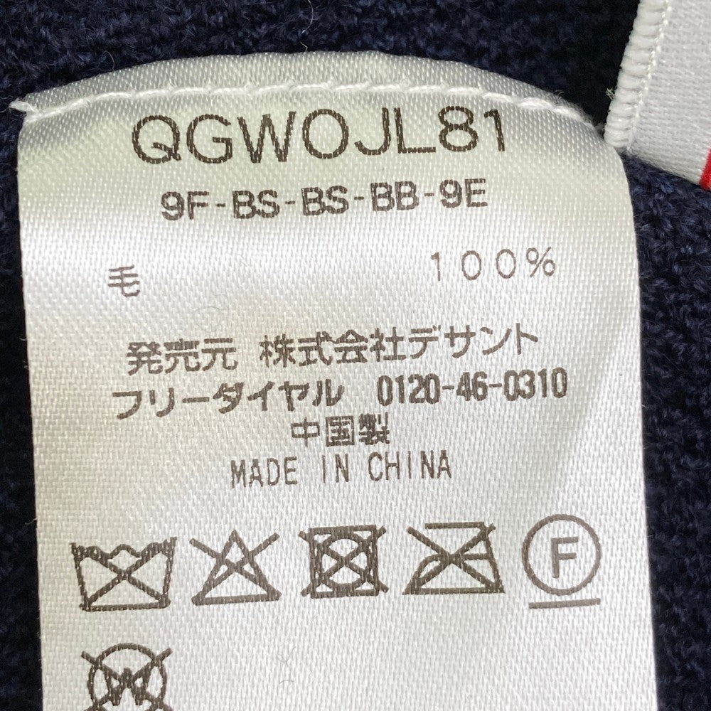 LE COQ GOLF ルコックゴルフ ウール ニットベスト ネイビー系 M