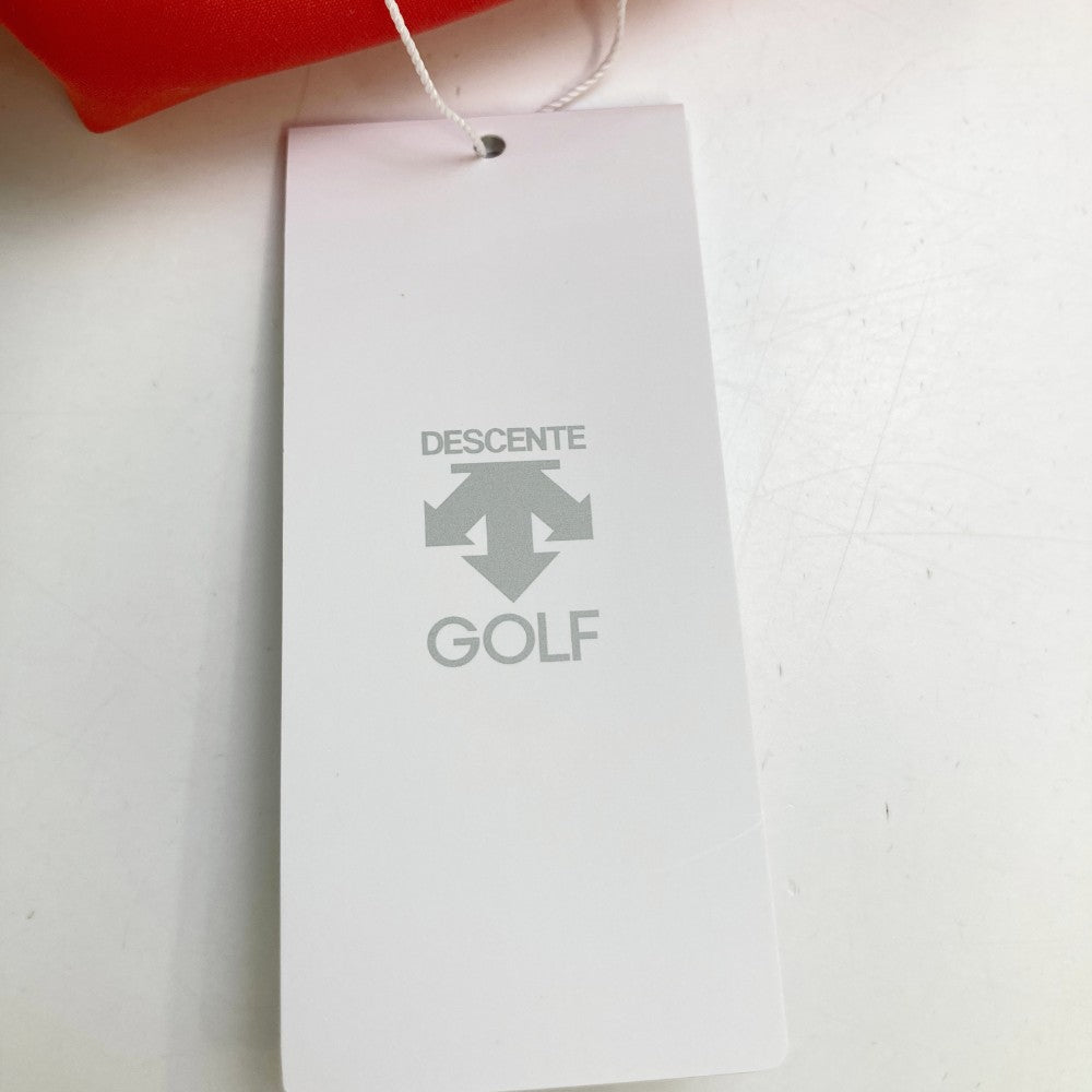 DESCENTE GOLF 데상트 골프 플리츠 배색 스커트 오렌지 계열 M