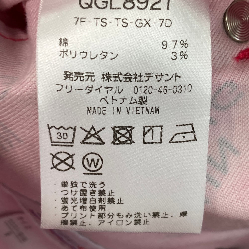 LE COQ GOLF ルコックゴルフ ストレッチ スカート ロゴ総柄 ピンク系 9