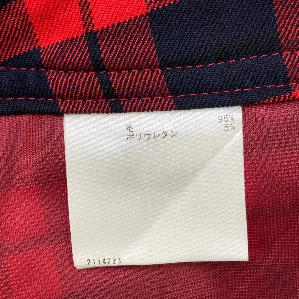 MUNSING WEAR マンシングウェア JWLK706 ストレッチ スカート チェック柄 レッド系 9