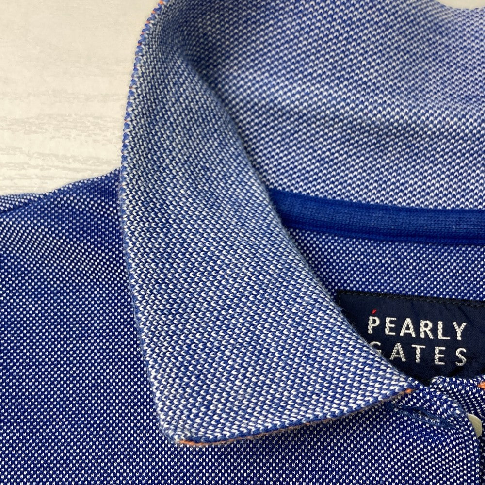 PEARLY GATES パーリーゲイツ 半袖ポロシャツ ブルー系 0