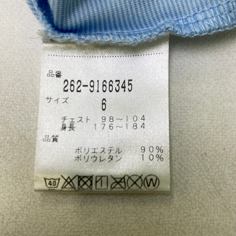 JACK BUNNY ジャックバニー Vネック インナー 長袖 Tシャツ ボーダー柄 ブルー系 6