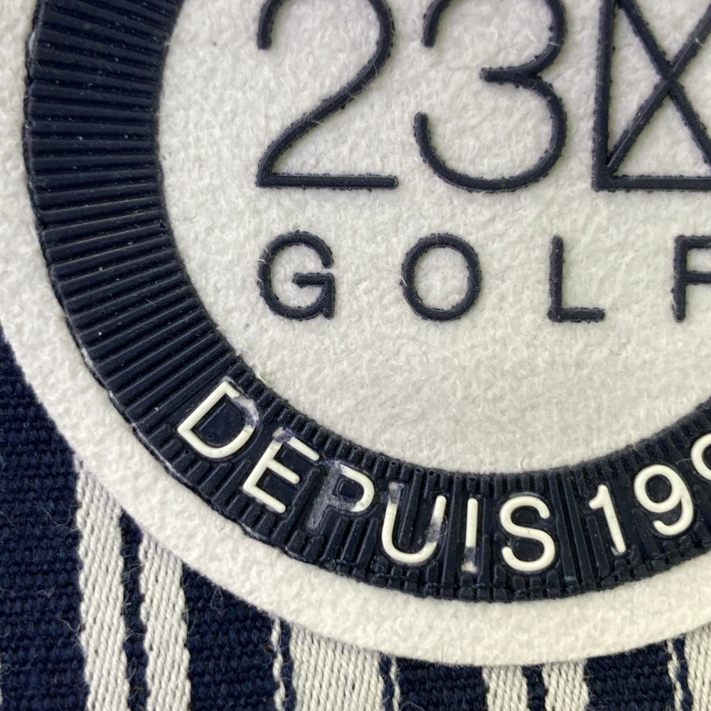 23区GOLF ニジュウサンクゴルフ ストレッチパンツ ストライプ柄 ネイビー系 61