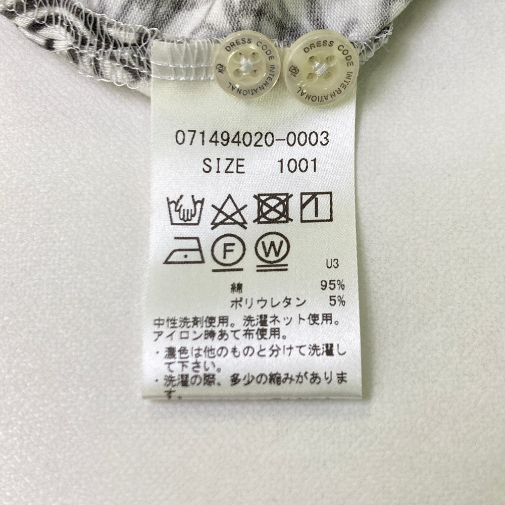ZOY ゾーイ 71494020 長袖ポロシャツ 総柄 ブラック系 1