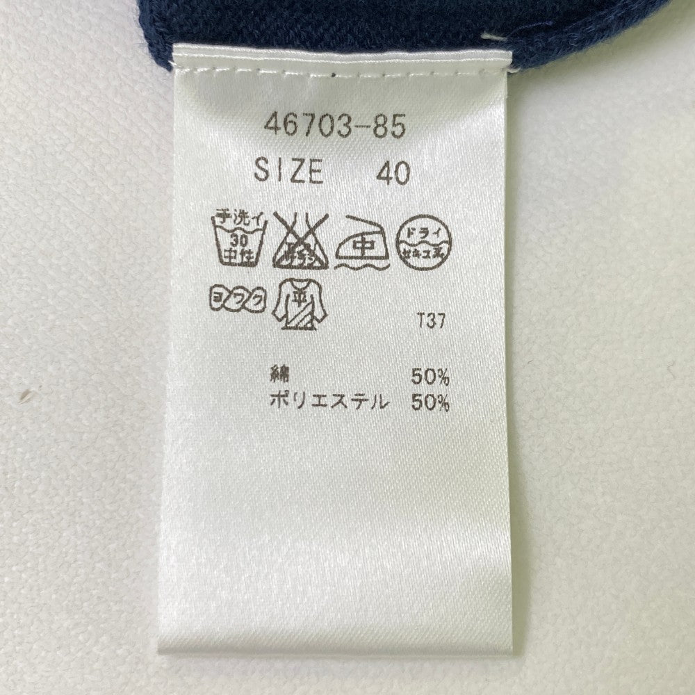ZOY ゾーイ 46703 ニットベスト ネイビー系 40