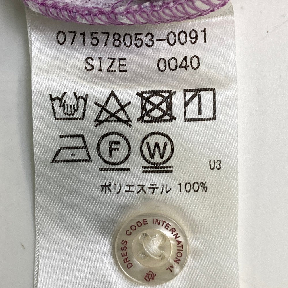 ZOY ゾーイ 71578053 半袖ポロシャツ 総柄 パープル系 40