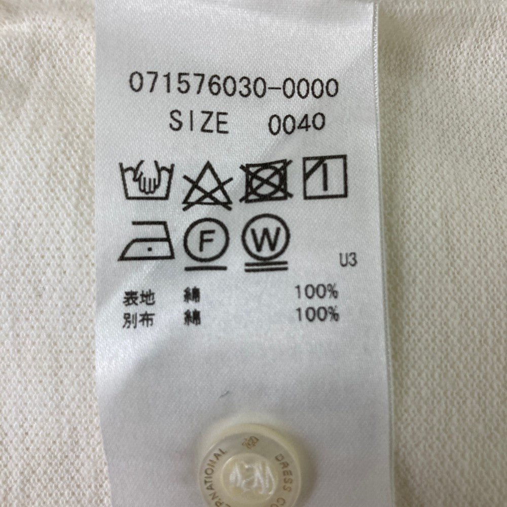 ZOY ゾーイ 71576030 半袖ポロシャツ ホワイト系 40