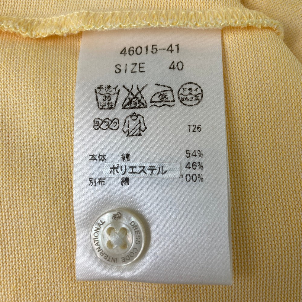 ZOY ゾーイ 46015 半袖ポロシャツ イエロー系 40