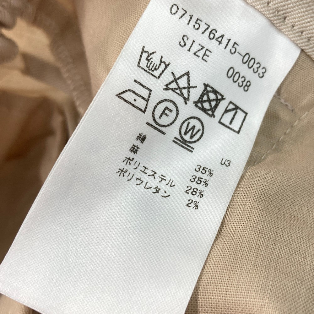 ZOY ゾーイ 71576415 リネン混 パンツ ベージュ系 38