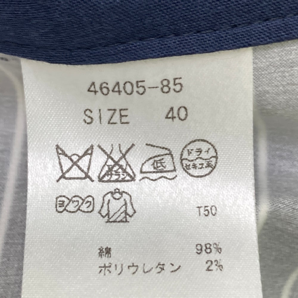 ZOY ゾーイ 46405 パンツ ストライプ ネイビー系 40