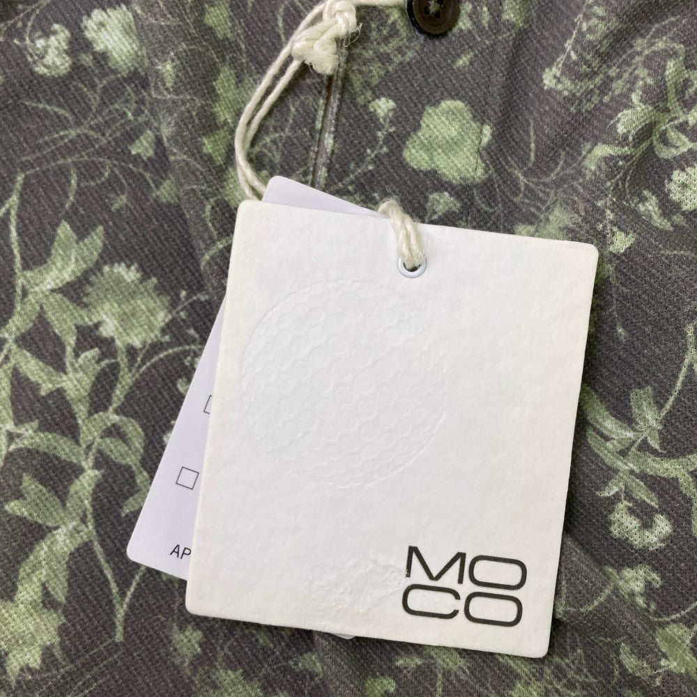 MOCO 모코 21-2181241 반소매 폴로 셔츠 전면 패턴 그레이 계열 50