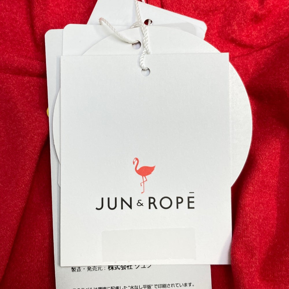 JUN&ROPE 준앤로프 ERM-5701 긴팔 하프집 T셔츠 레드 계열 M