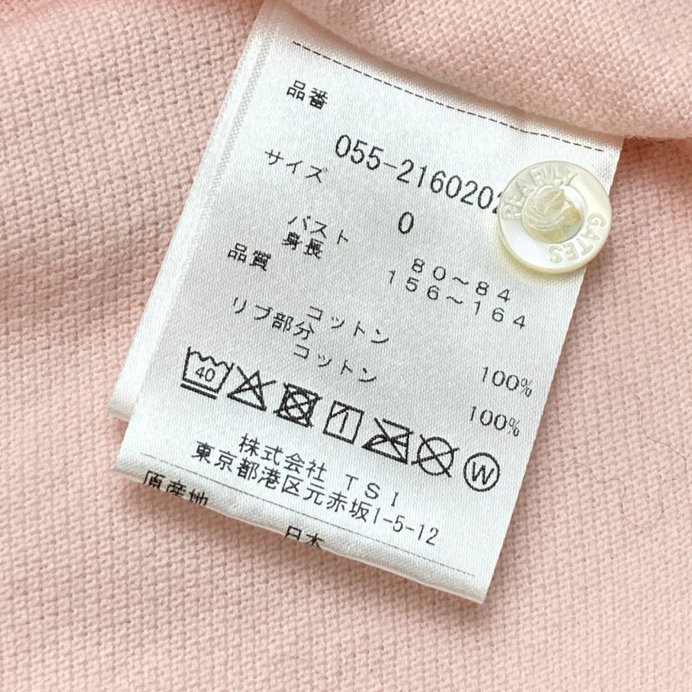 PEARLY GATES パーリーゲイツ 半袖ポロシャツ ピンク系 0