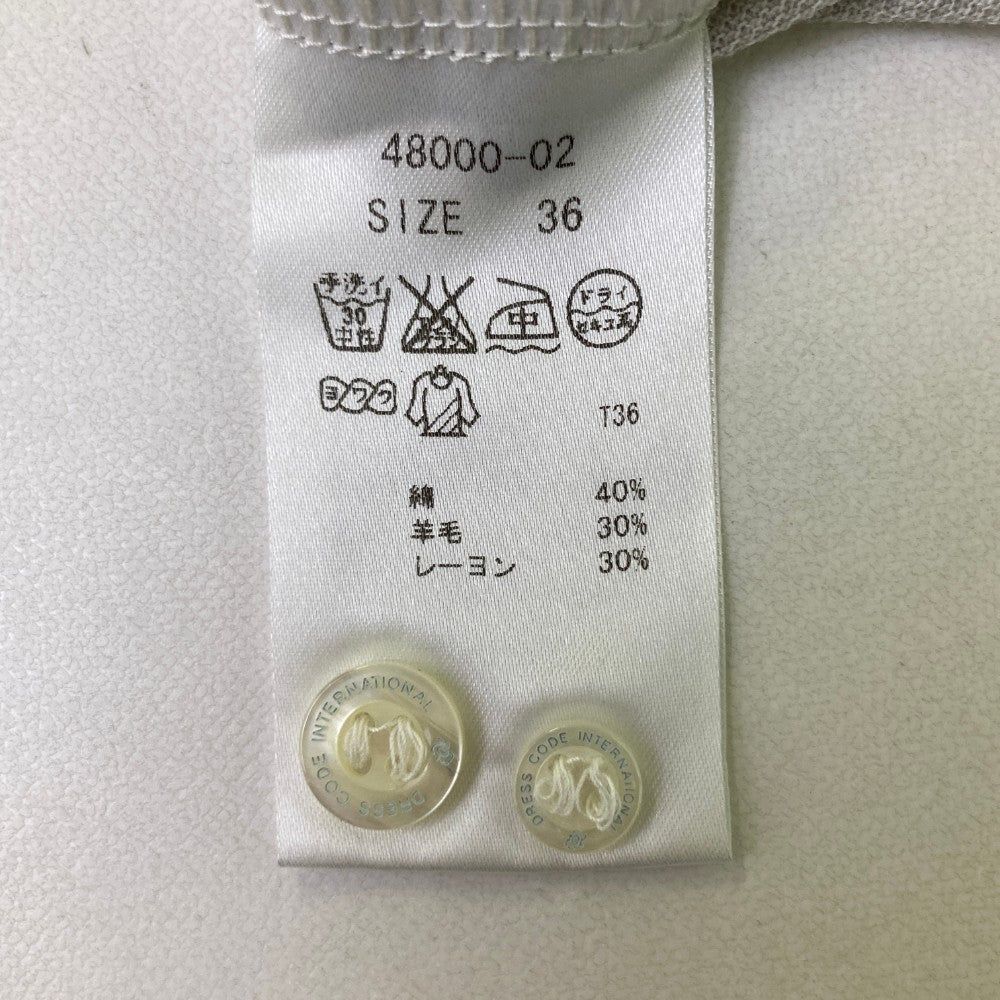 ZOY ゾーイ 長袖ポロシャツ グレー系 36