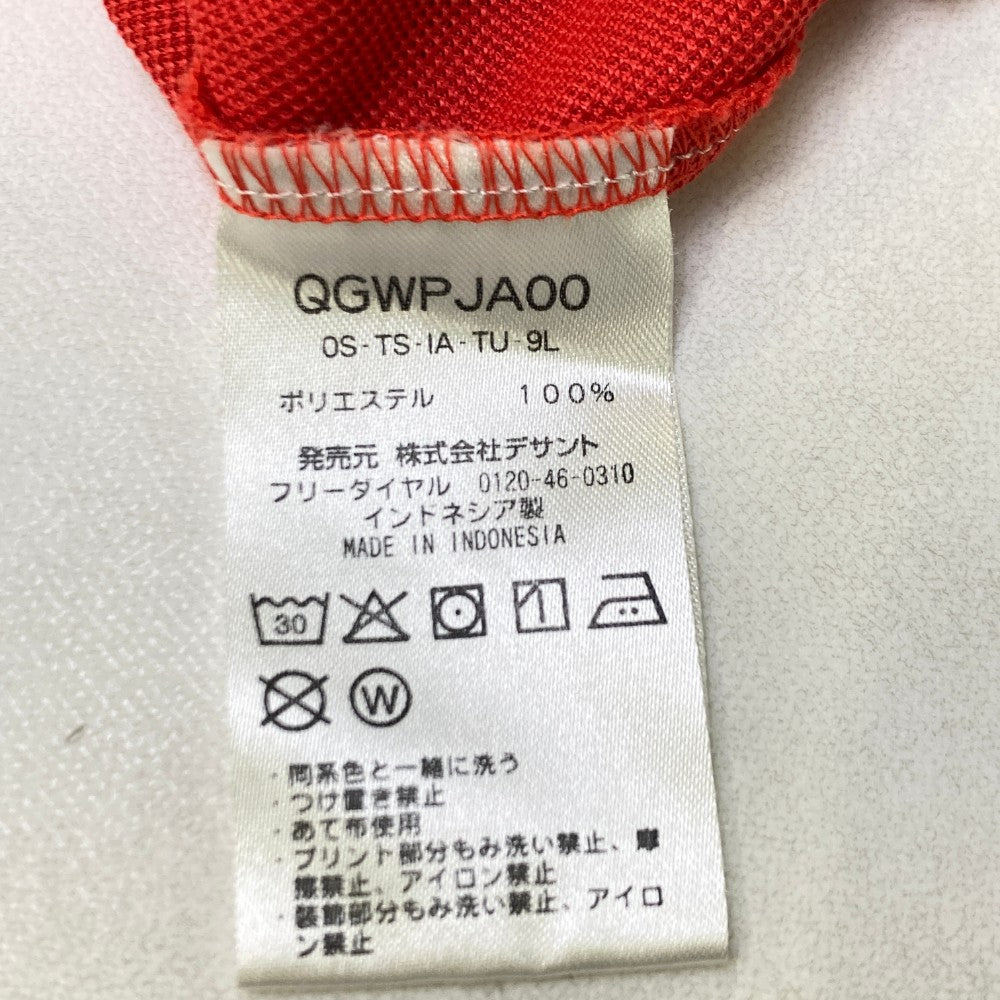 LE COQ GOLF ルコックゴルフ 半袖ポロシャツ レッド系 LL