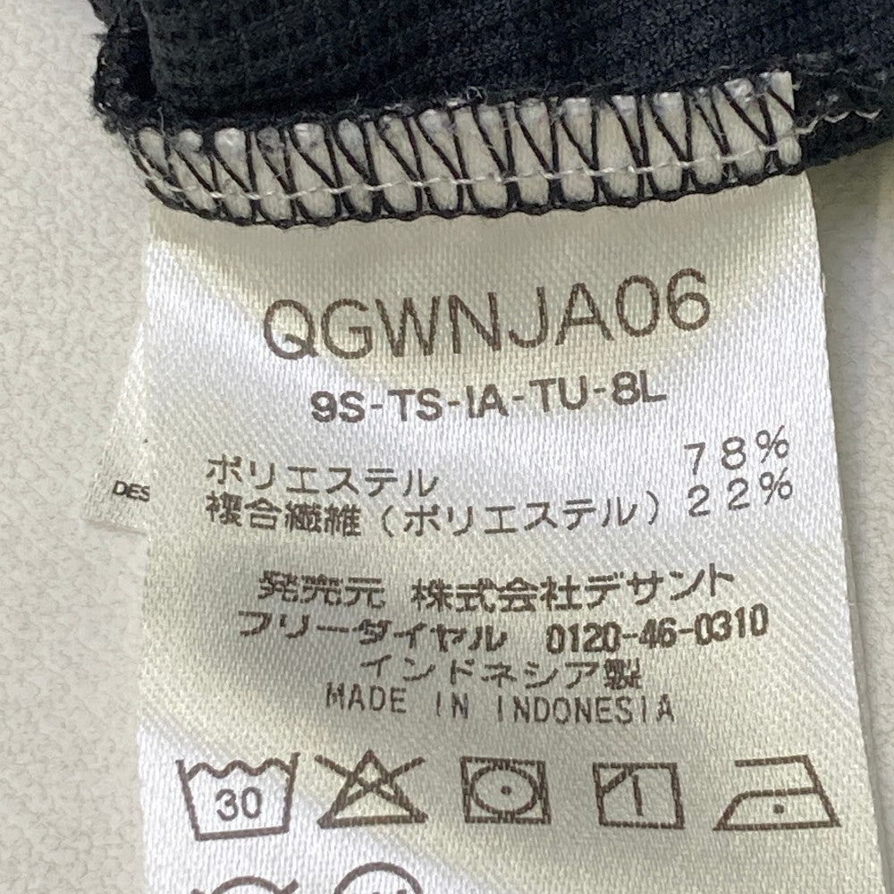 LE COQ GOLF ルコックゴルフ 半袖ポロシャツ ボタンダウン ブラック系 LL