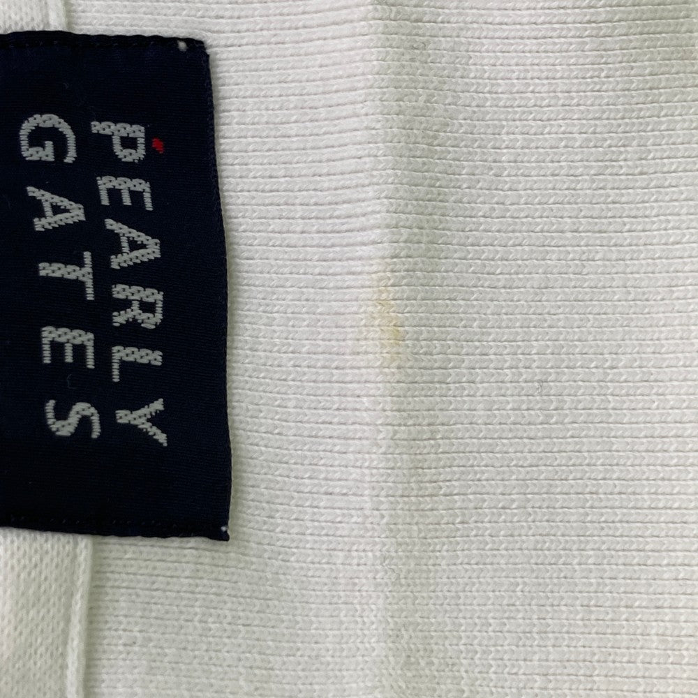 PEARLY GATES パーリーゲイツ 半袖ポロシャツ カメレオン刺繍 総柄 ホワイト系 0