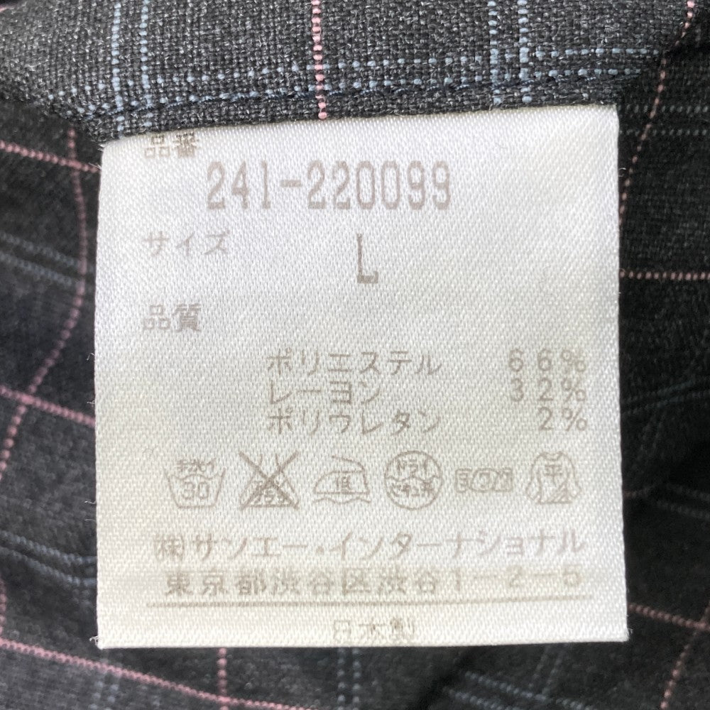 CALLAWAY キャロウェイ ストレッチパンツ チェック柄 グレー系 L