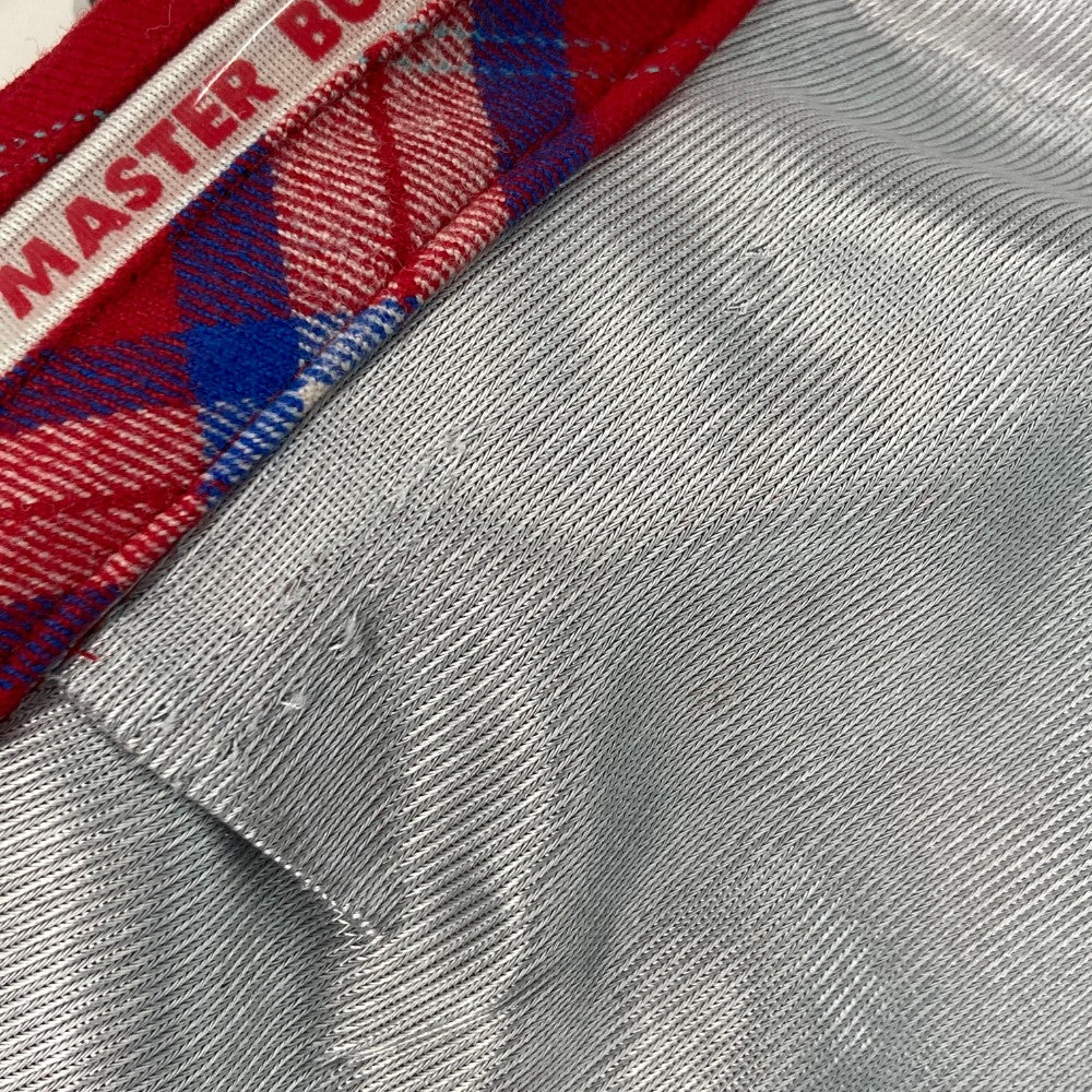 MASTER BUNNY EDITION マスターバニーエディション ウール混 ショートパンツ チェック柄 レッド系 0