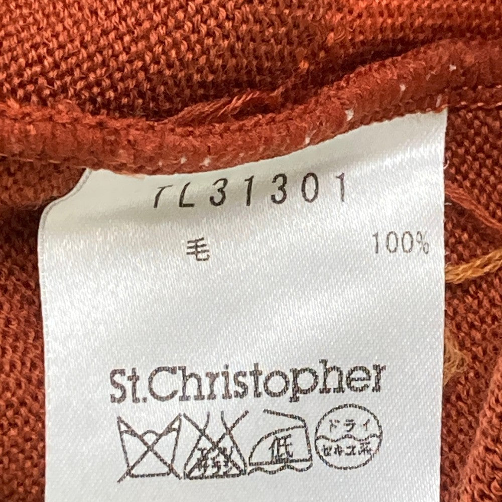 ST.CHRISTOPHER 세인트크리스토퍼 니트 스웨터 도트 무늬 브라운 계열 38