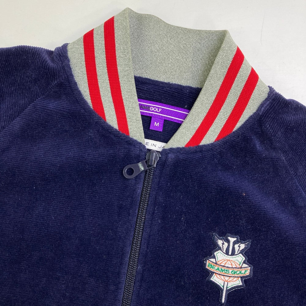 BEAMS GOLF 빔스 골프 집업 재킷 퍼플 계열 M