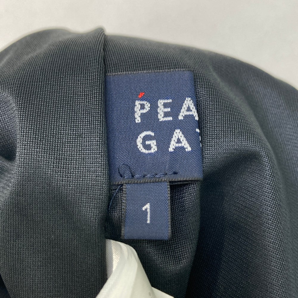 PEARLY GATES パーリーゲイツ ; 2022年モデル 裏地付 ニットスカート ロゴ チェック柄 ブラック系 1