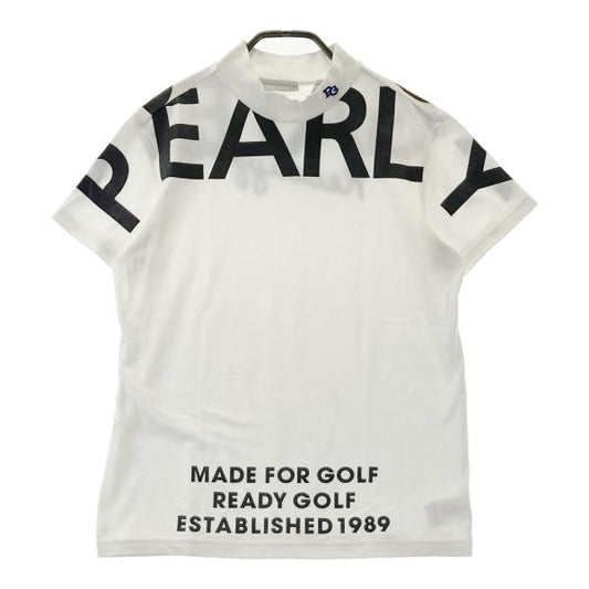 PEARLY GATES パーリーゲイツ モックネック 半袖Tシャツ ホワイト系 サイズ：2 ランク：B 【中古】ゴルフウェア