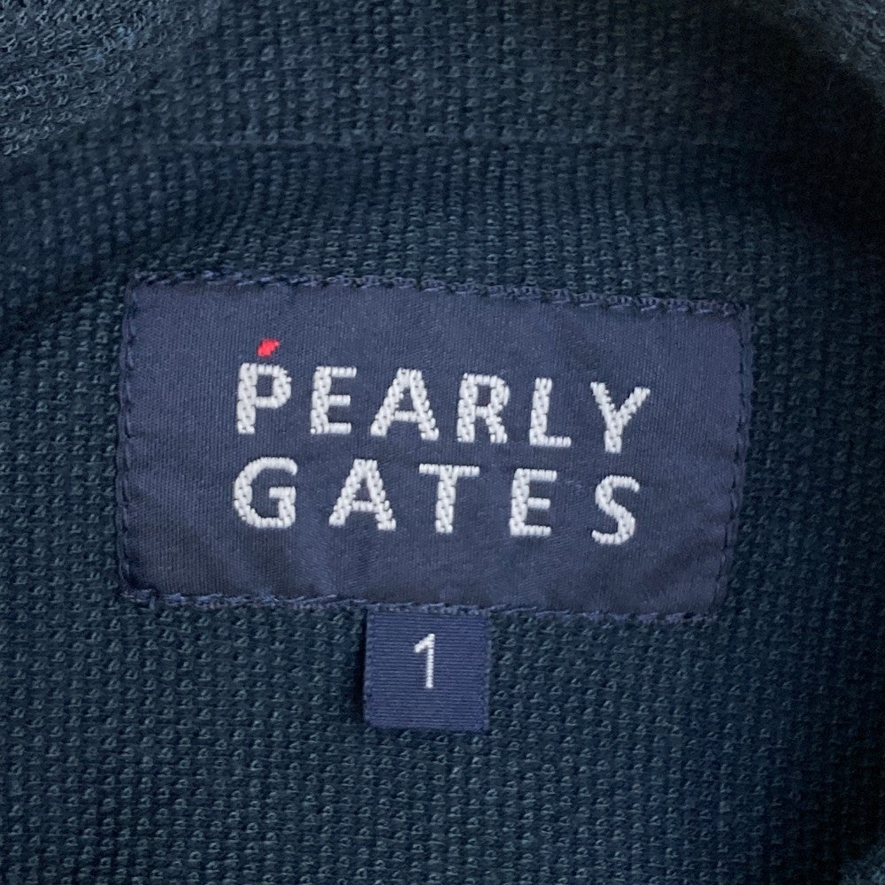 PEARLY GATES パーリーゲイツ  長袖ポロシャツ ボタンダウン  ネイビー系 1