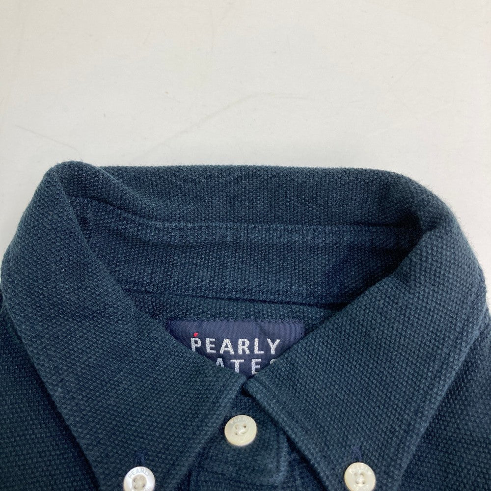 PEARLY GATES パーリーゲイツ  長袖ポロシャツ ボタンダウン  ネイビー系 1