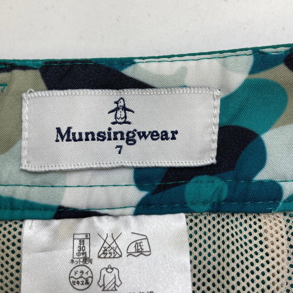 MUNSING WEAR マンシングウェア  メッシュインナー付き ストレッチスカート  グリーン系 7