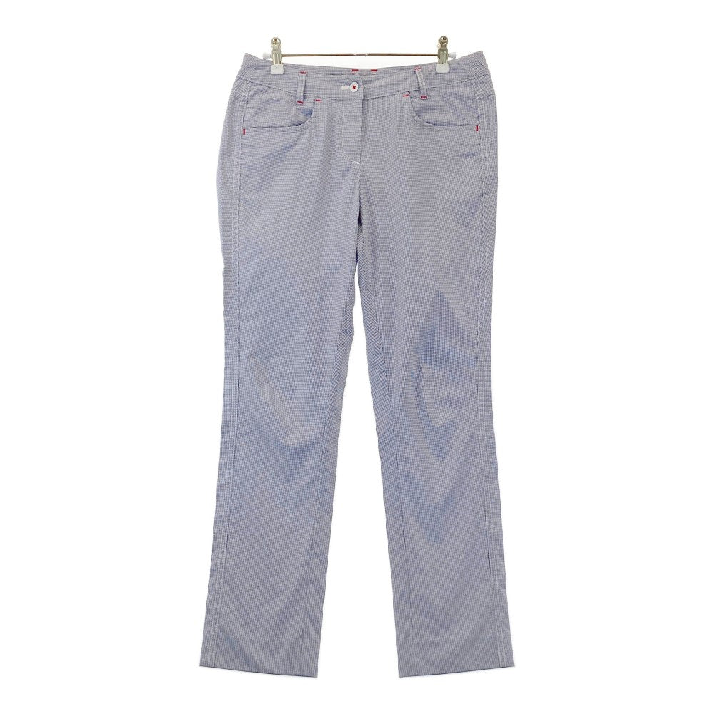 MUNSING WEAR マンシングウェア  ストレッチパンツ ブロックチェック柄 ブルー系 9