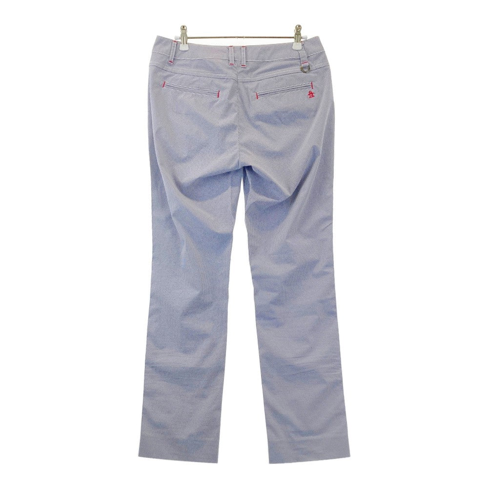 MUNSING WEAR マンシングウェア  ストレッチパンツ ブロックチェック柄 ブルー系 9