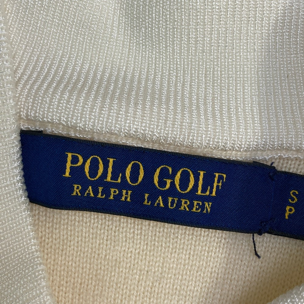 POLOGOLF 랄프로렌 폴로 골프  긴팔 니트 재킷 전면 패턴 화이트 계열 S