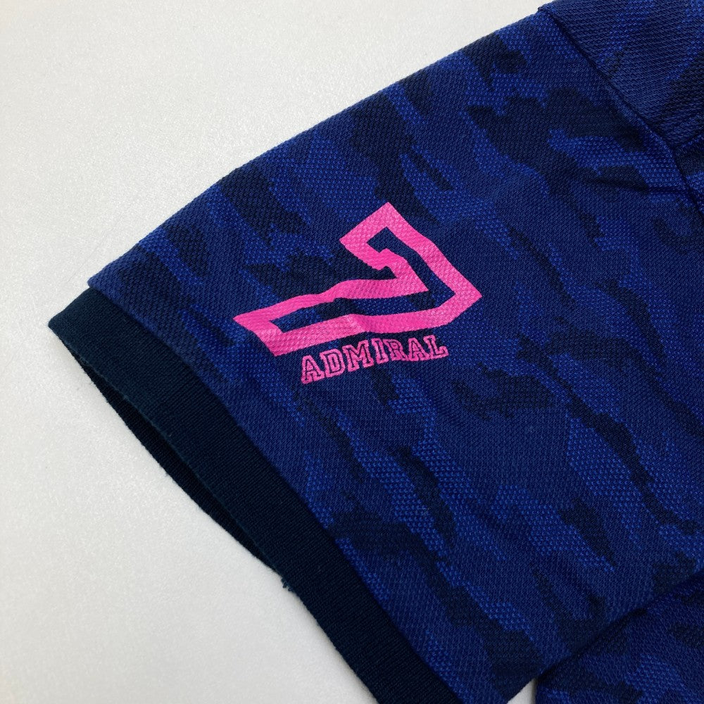 ADMIRAL 어드미럴 반팔 폴로 셔츠 카모플라주 패턴 네이비 계열 M