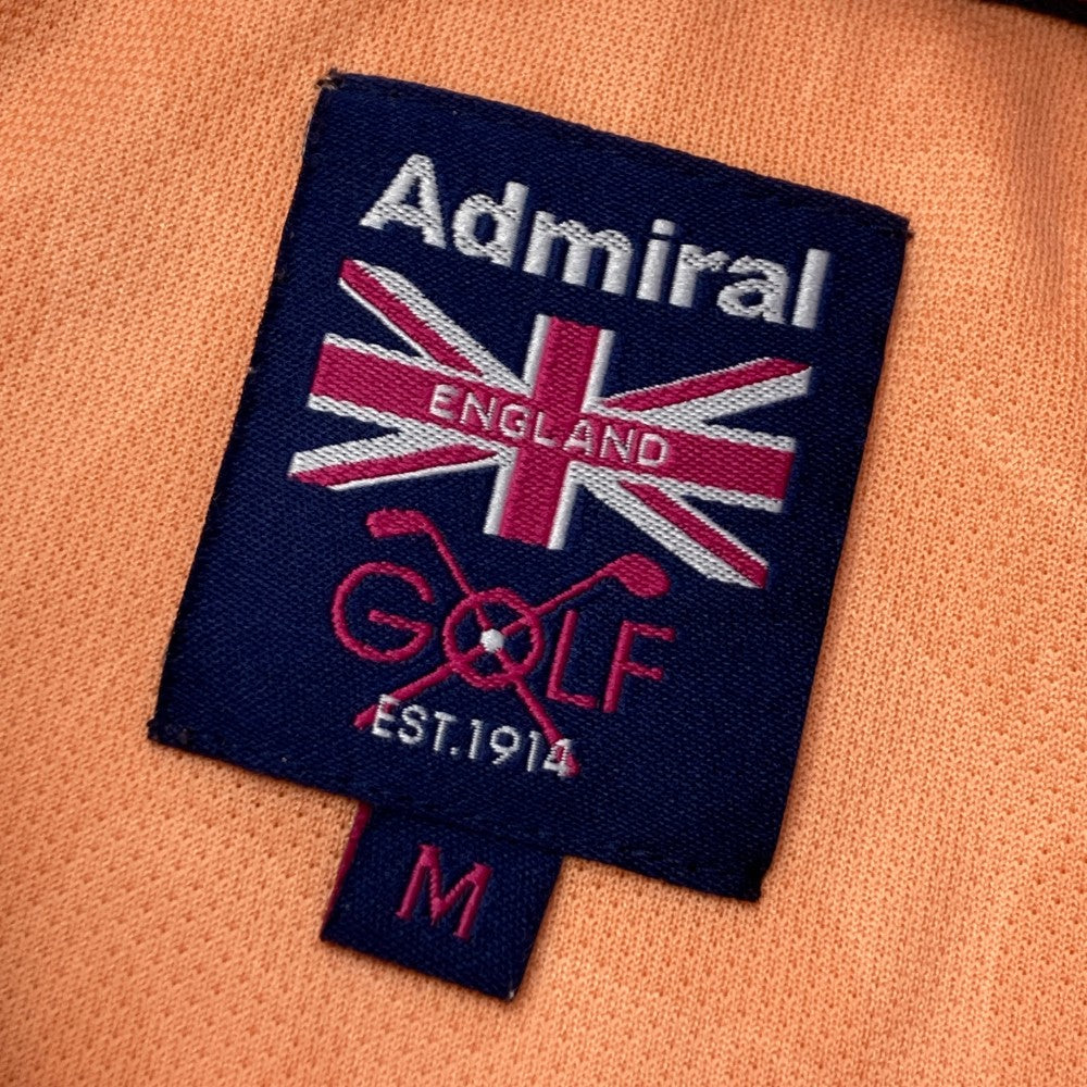 ADMIRAL 어드미럴  반팔 폴로 셔츠 전면 프린트 오렌지 계열 M