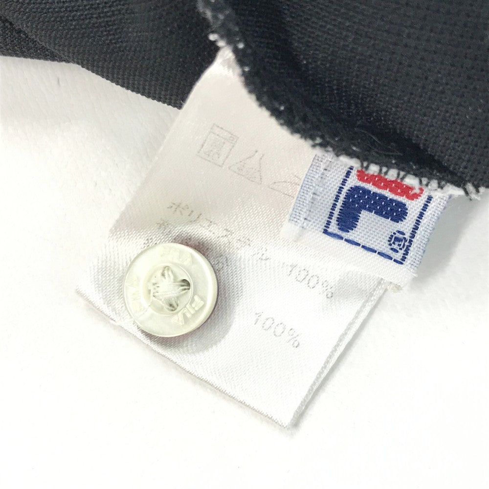 FILA GOLF フィラゴルフ  半袖ポロシャツ ドット ブラック系 L