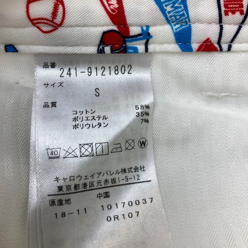 CALLAWAY 캘러웨이  코튼 혼방 스트레치 팬츠  화이트 계열 S
