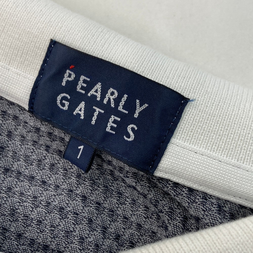 PEARLY GATES パーリーゲイツ  半袖ポロシャツ チェック ネイビー系 1