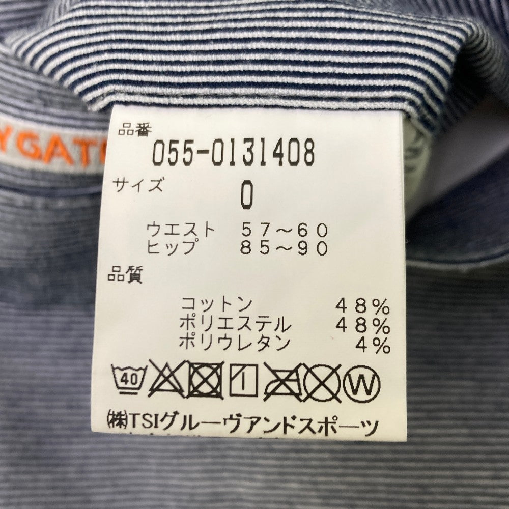 PEARLY GATES パーリーゲイツ  パンツ ボーダー柄 ブルー系 0