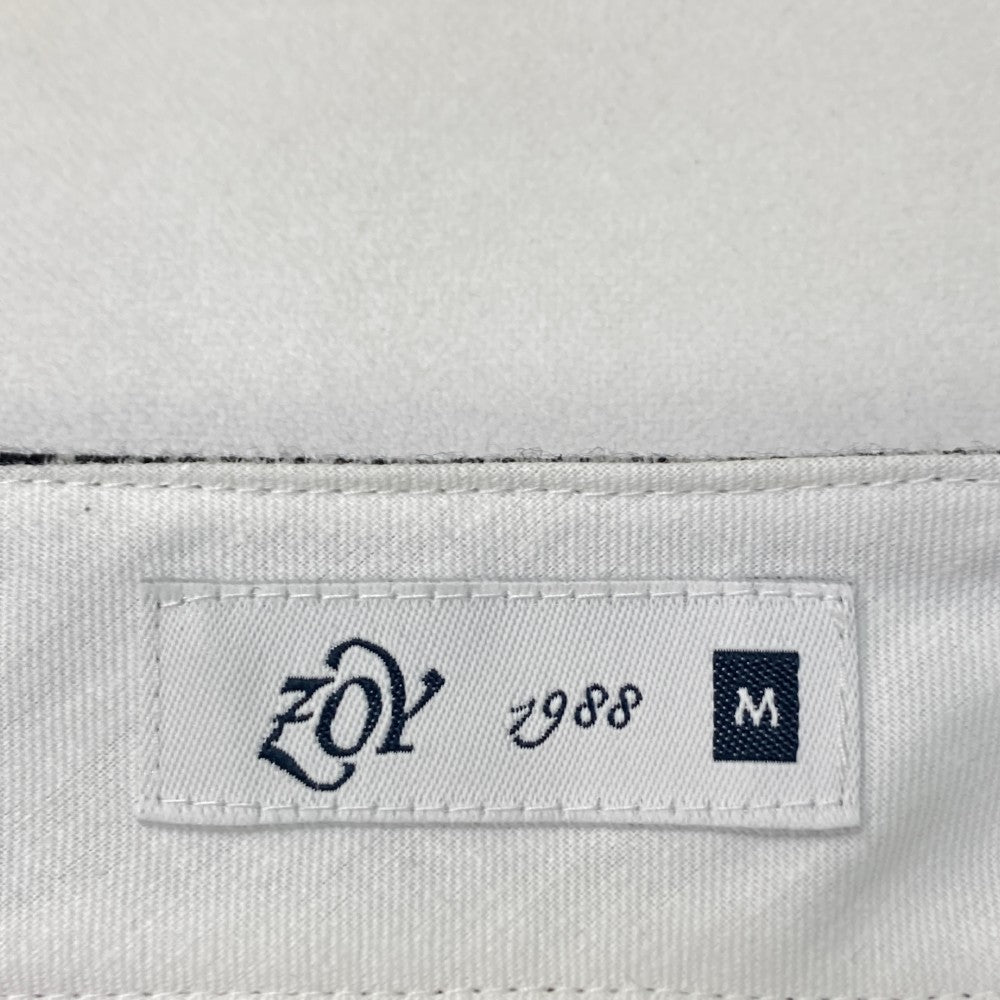 ZOY ゾーイ  ニットスカート 総柄 グレー系 M