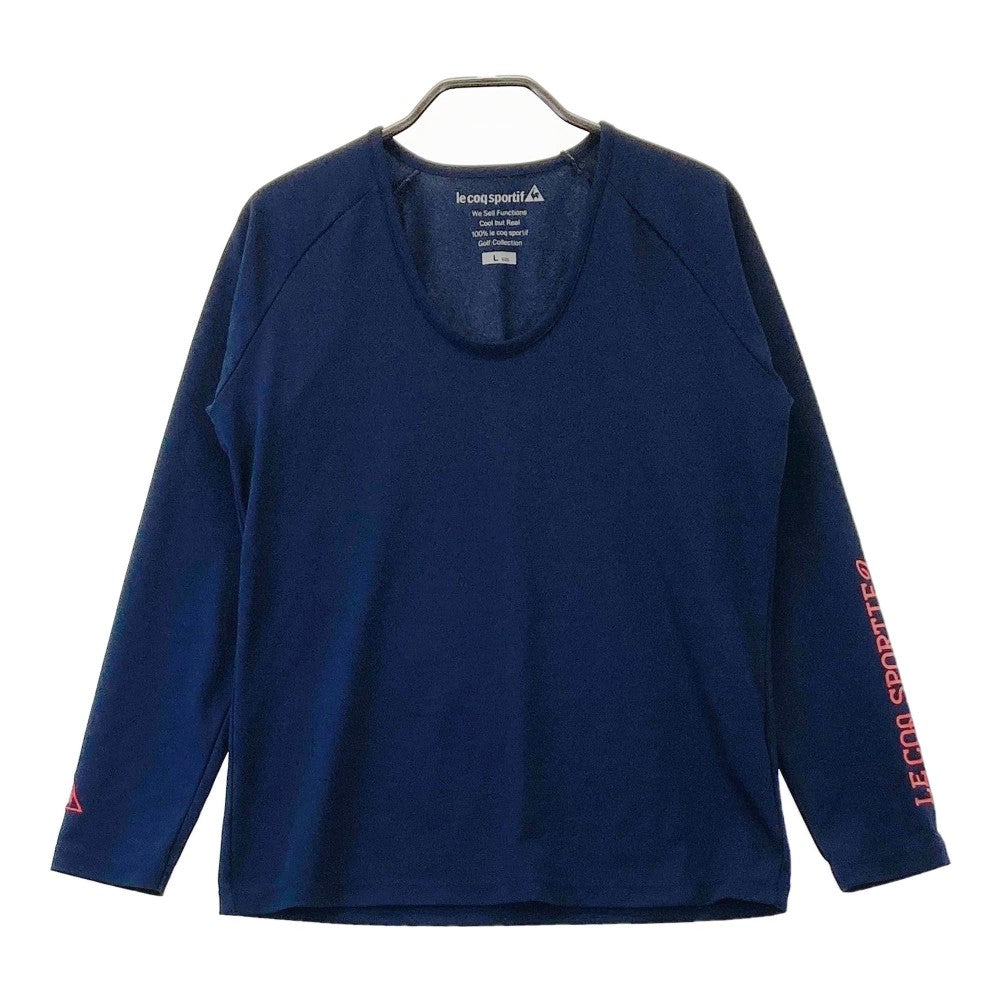 LE COQ GOLF ルコックゴルフ  長袖Tシャツ  ネイビー系 L