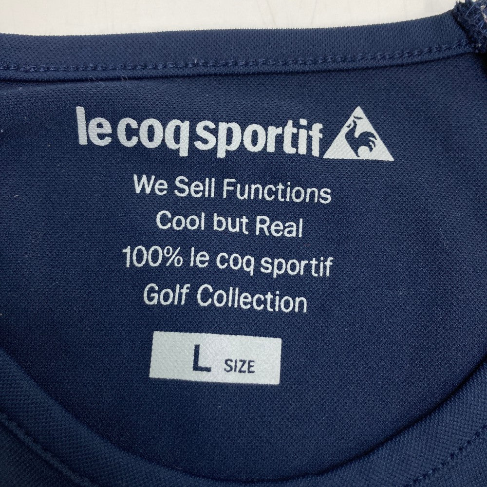 LE COQ GOLF ルコックゴルフ  長袖Tシャツ  ネイビー系 L