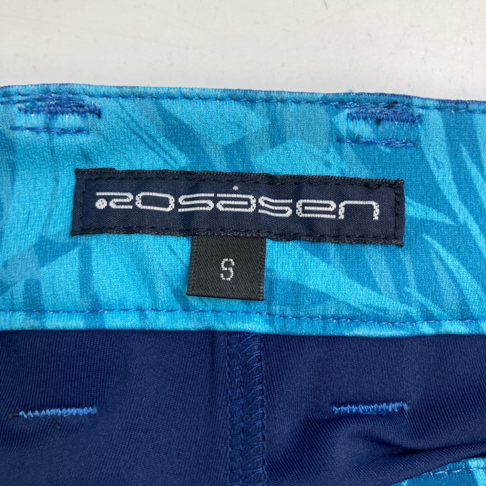 ROSASEN 로사센 이너 팬츠 포함 스커트 스트라이프 전체 패턴 블루 계열 S