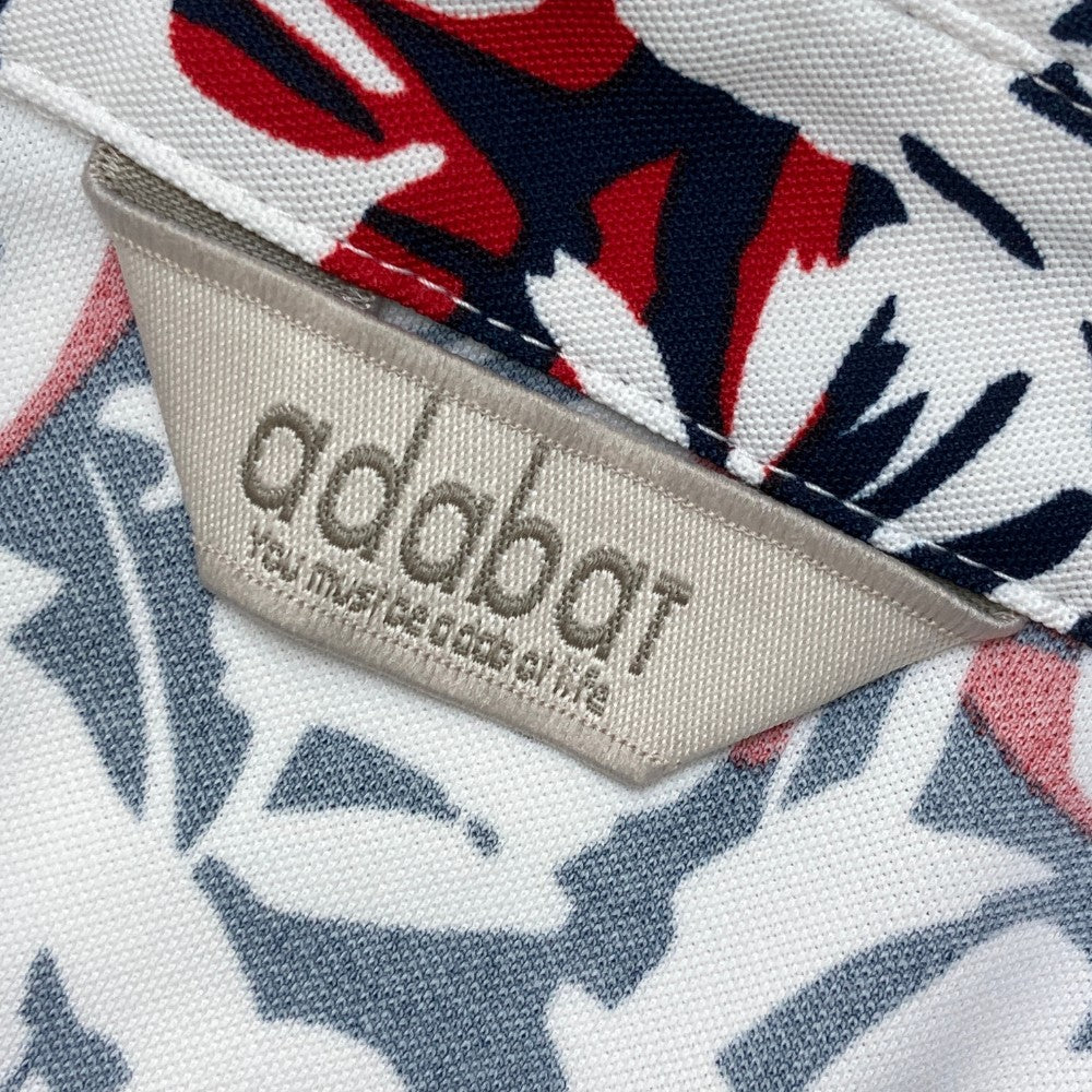 ADABAT アダバット  半袖ワンピース 総柄 ホワイト系 38