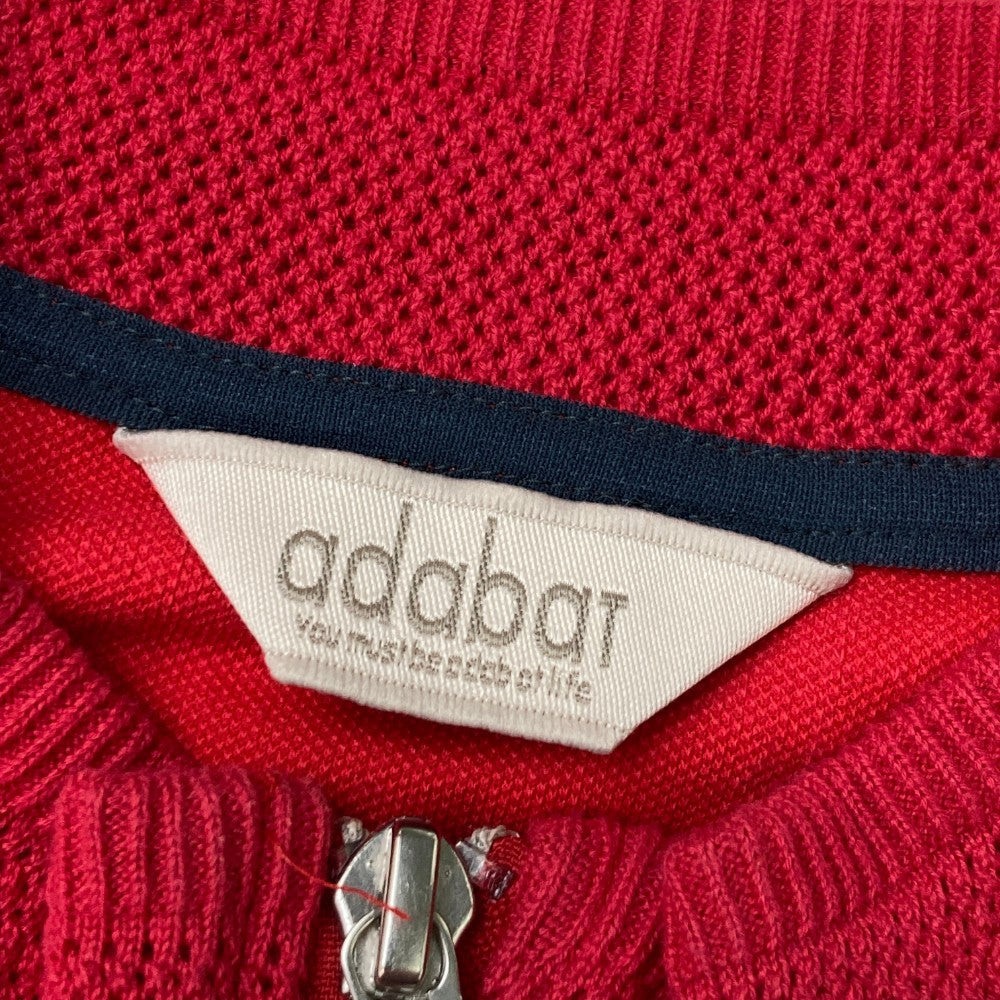 ADABAT 아다바트  집업 재킷 파이일 영문 총판 레드 계열 40