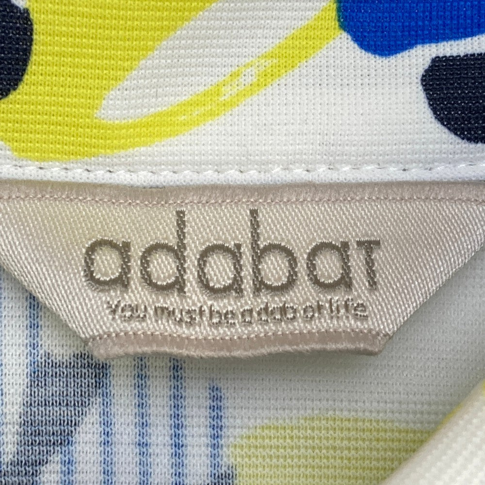 ADABAT 아다바트  반팔 폴로 셔츠 꽃무늬 화이트 계열 40